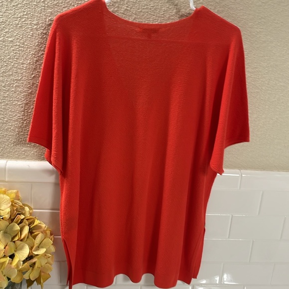 LAFAYETTE 148 NEW YORK Orange Sweater  New with tag. 100% Cotton - Picture 6 of 7